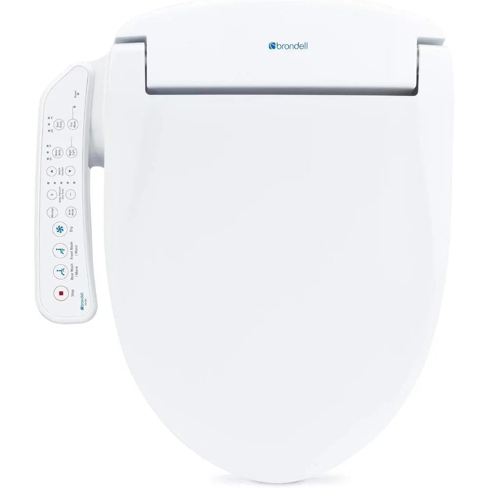 SE400-EW Swash SE400 Electric Bidet Toilet Seat With Heated Seat, Oscillating Stainless Steel Nozzle, Warm Air Dryer