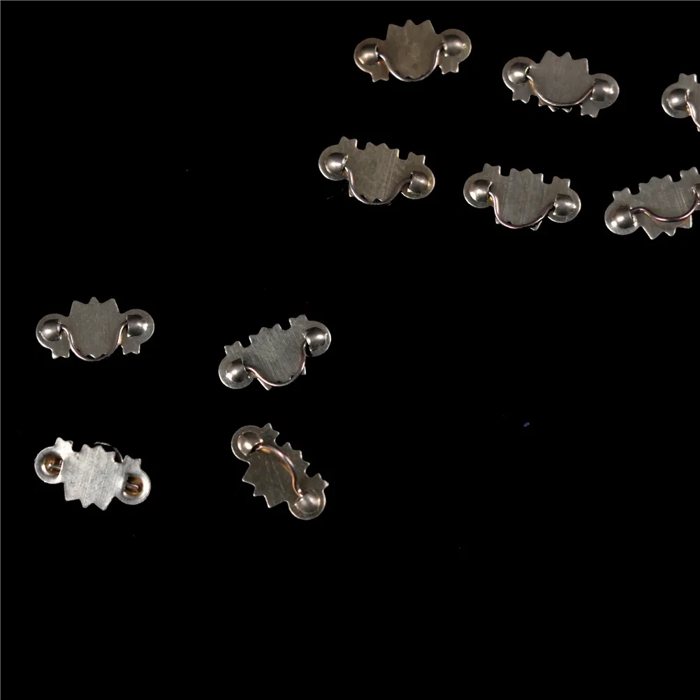 20개 인형의 집 미니어처 1:12 스케일 골드 황동 캐비닛 서랍 손잡이