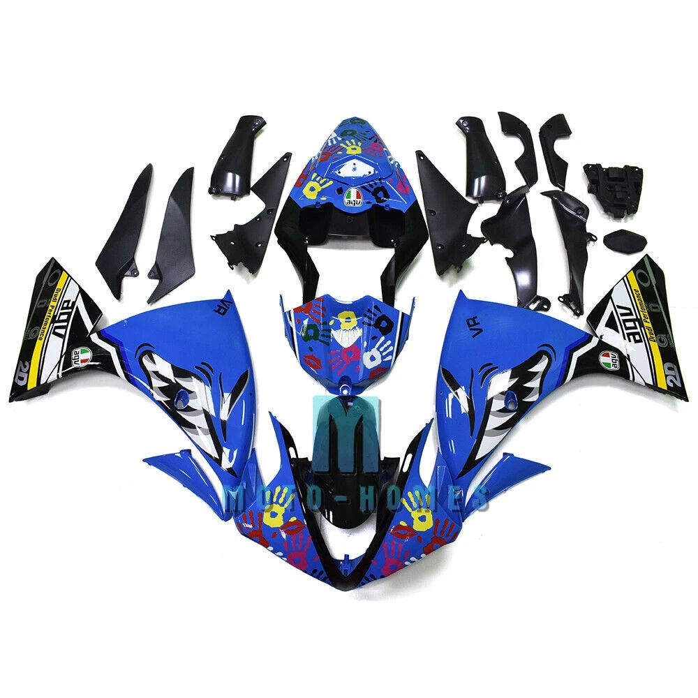 Blue Shark Fairing Kit for Yamaha YZF R1 2009 2010 2011 2012 R1 ABS Bodywork Kits YZF R1 Fairings 09 10 11 12 Injection ZXMT