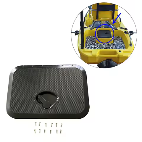Marine Deck Access Hatch and Lid Hatch Inspection Cover Accessory Leakproof Sturdy for Marine Boat RV Rectangle with Lock