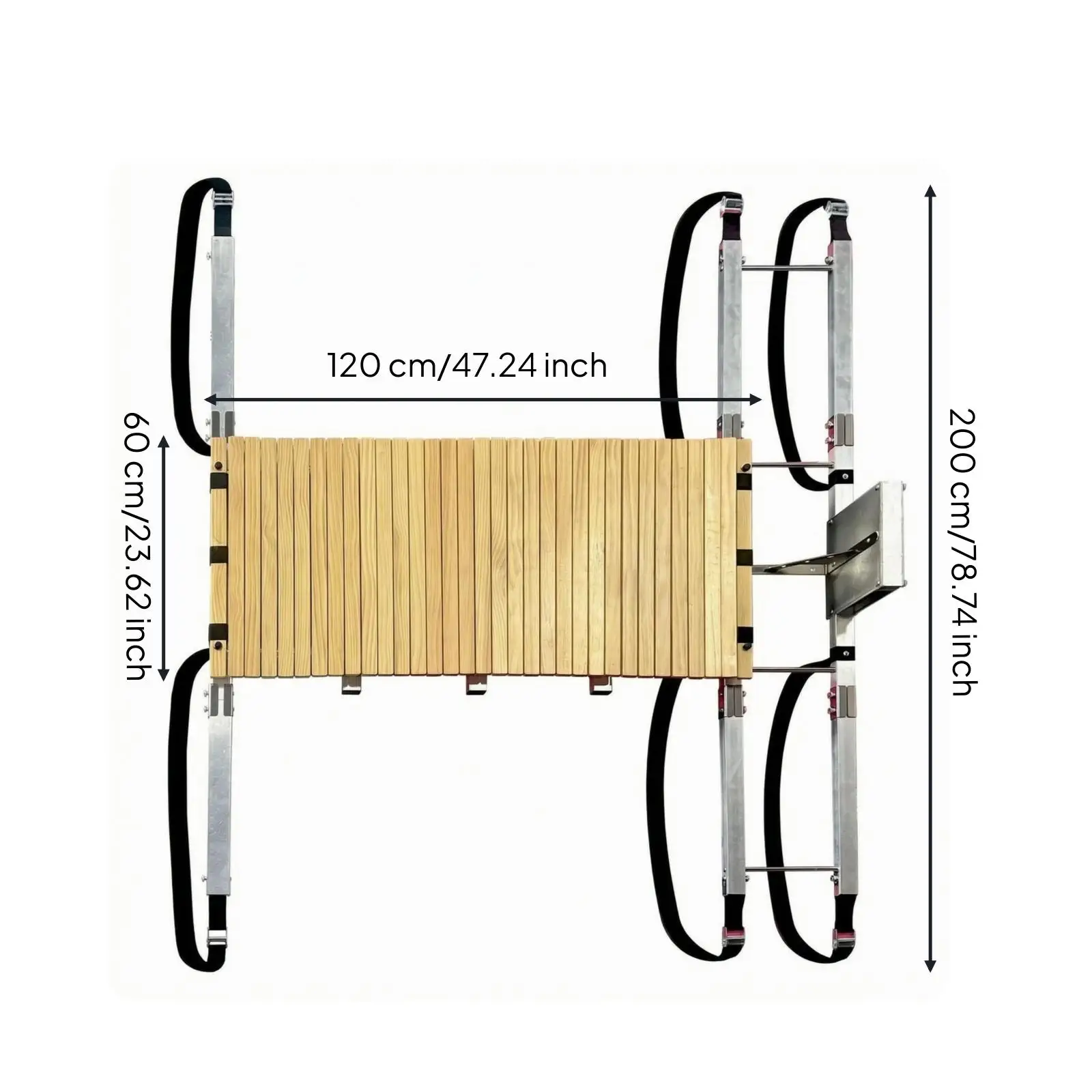 Paddleboard Splicing Frame Aluminum Alloy Paddleboard Joining Frame Metal Fittings Board Connector