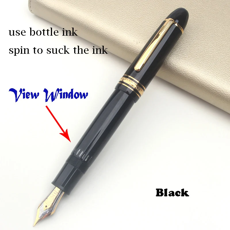 مجموعة TAT الخاصة MB # 149 قلم حبر فضي كبير أسود وأخضر بنك الاستثمار القومي لممارسة الخط والكتابة الممتصة بالحبر