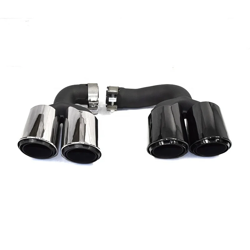 SYPES exhaust muffler pipe muffler tip modified  for porsche 2018-20  years Cayenne original changed four tip