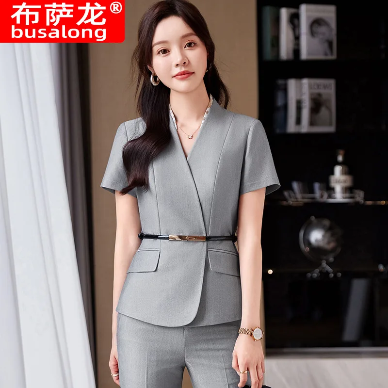 Business Temperament Goddess Temperament Workwear Women's Suit FashionolCommuter Host Business Formal Wear Work Clothes Business