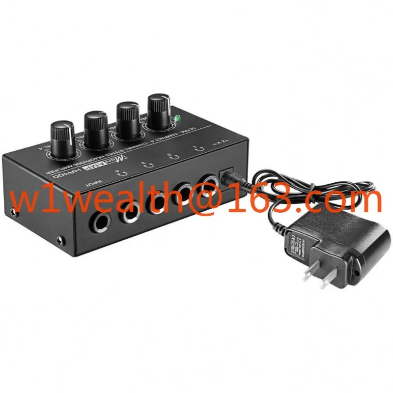 Headphone Amplifier Portable Stereo Hifi Mini HA400 4 Channel Monitor Headphone Amplifier for Home