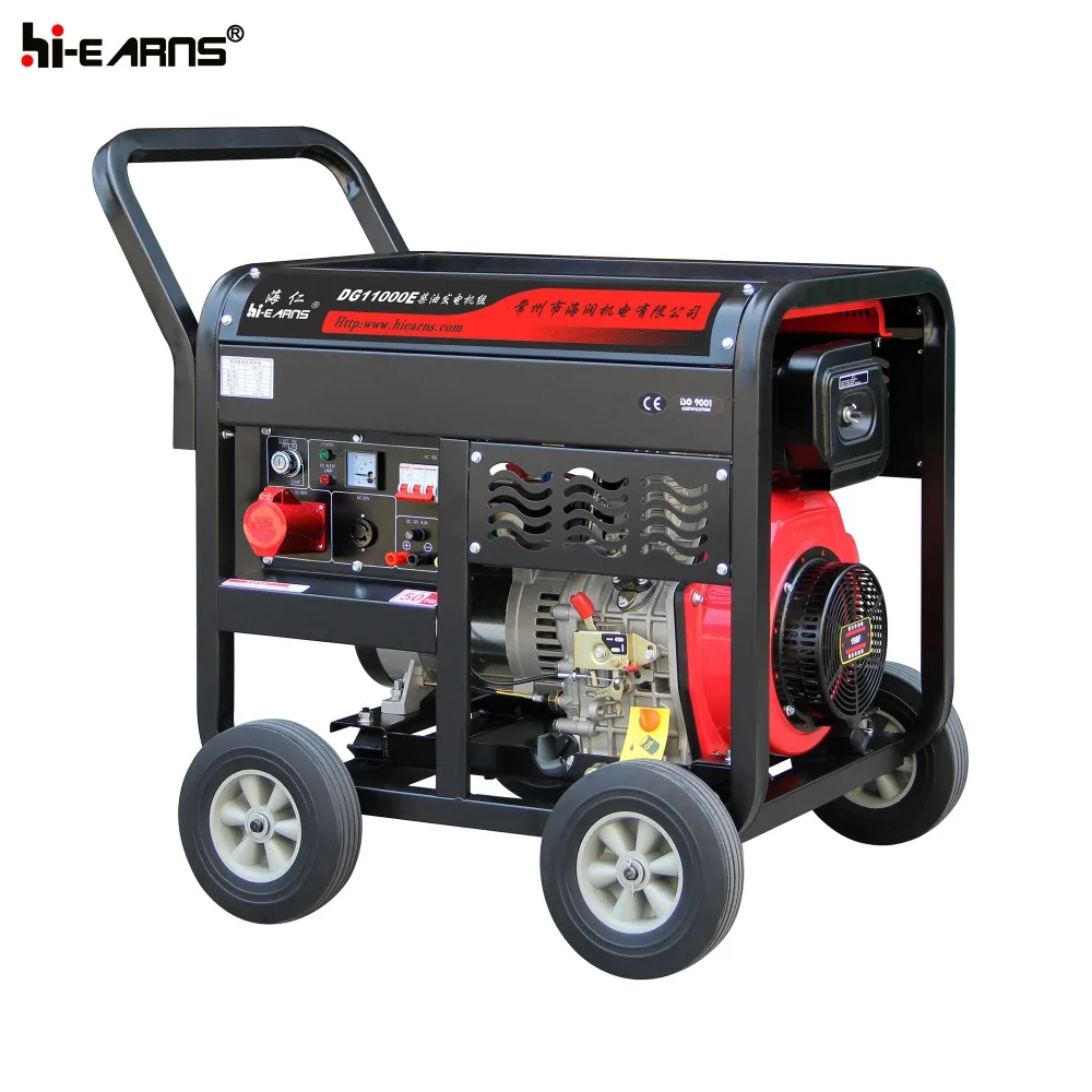 hiearns single cylinder engine portable die·sel generator 7.5kw price