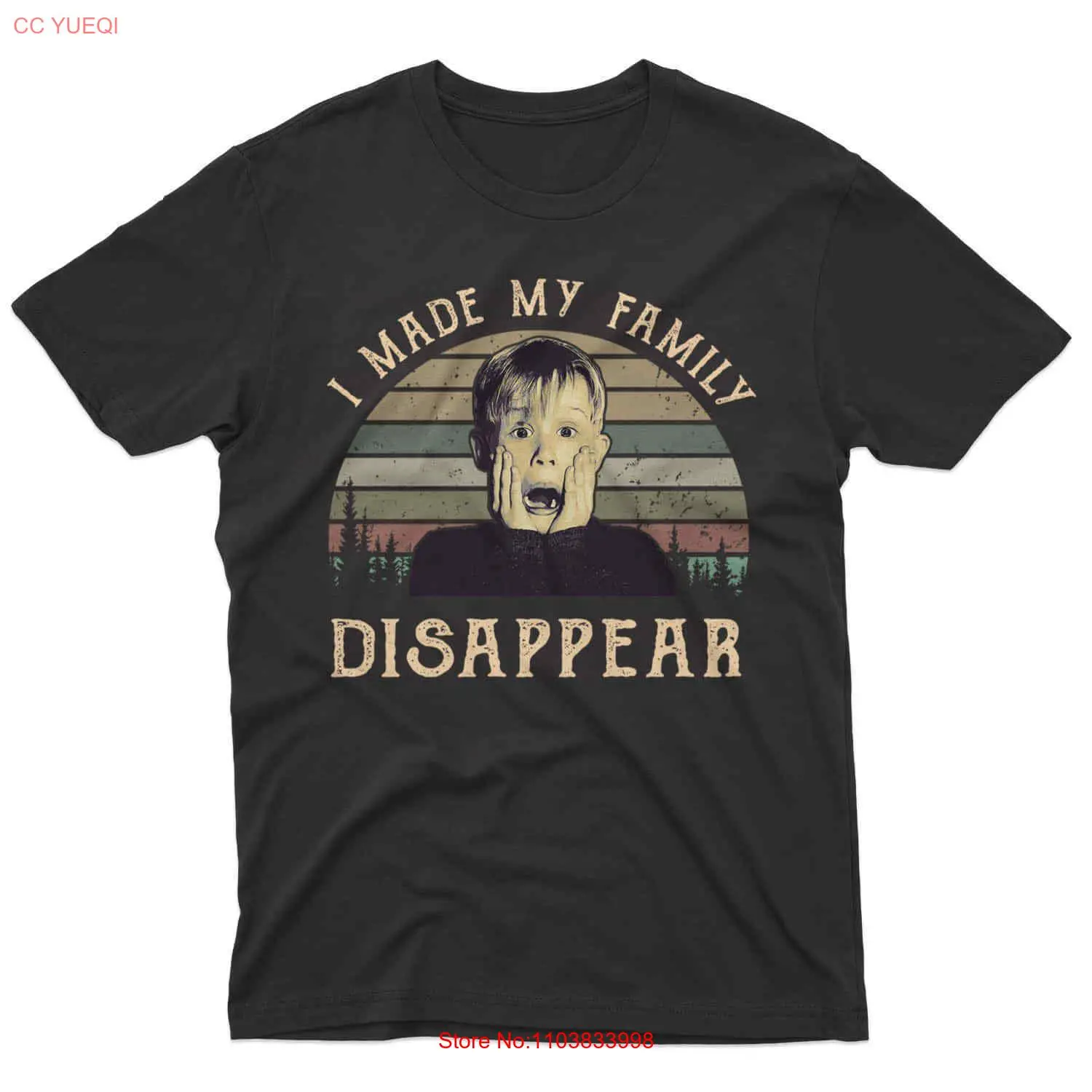 I Made My Family Disappear Vintage Shirt Kevin Lovers Shirt Home Alone T-Shirt