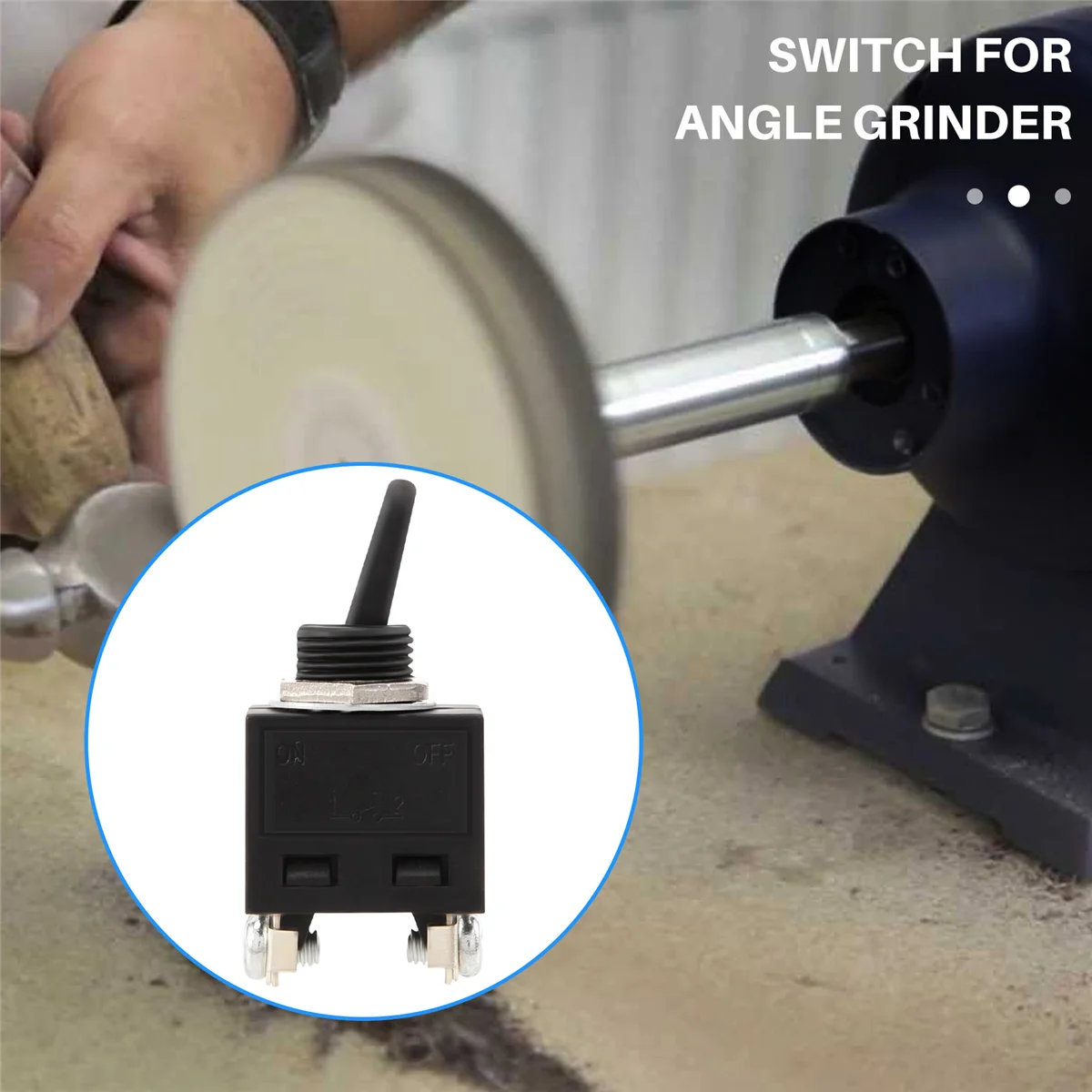 A44M 250V ON/OFF Position Toggle Switch for Angle Grinder