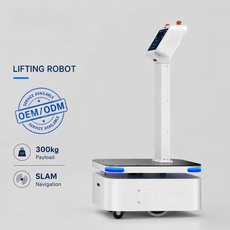 AMR Delivery Robot Shock Absorbing Chassis Mobile Delivery Protect Precision Parts From Vibration In Workshop Transportation