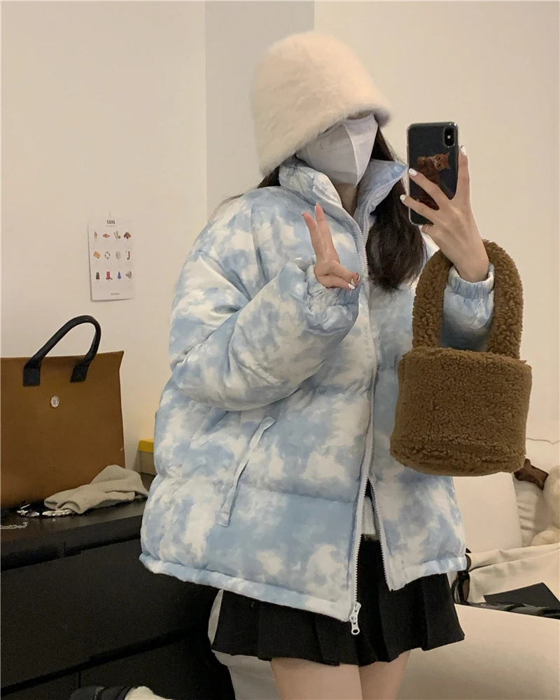 

Winter Women'S Parka 2022 New Fashion Basic Cotton Down Jacket Winter Fashion Soft Thick Casual Stand Collar Women'S Jacket Free