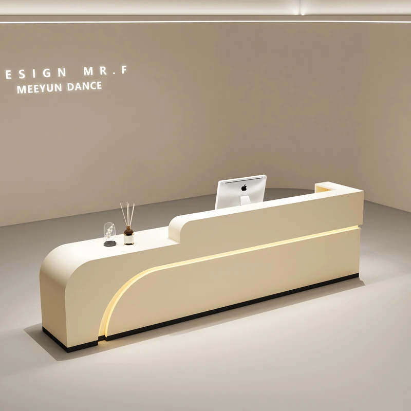 

Elegant Welcome Reception Desks Stands Work Salon Modern Design Reception Desks Service Counter Adult Escrivaninha Furniture