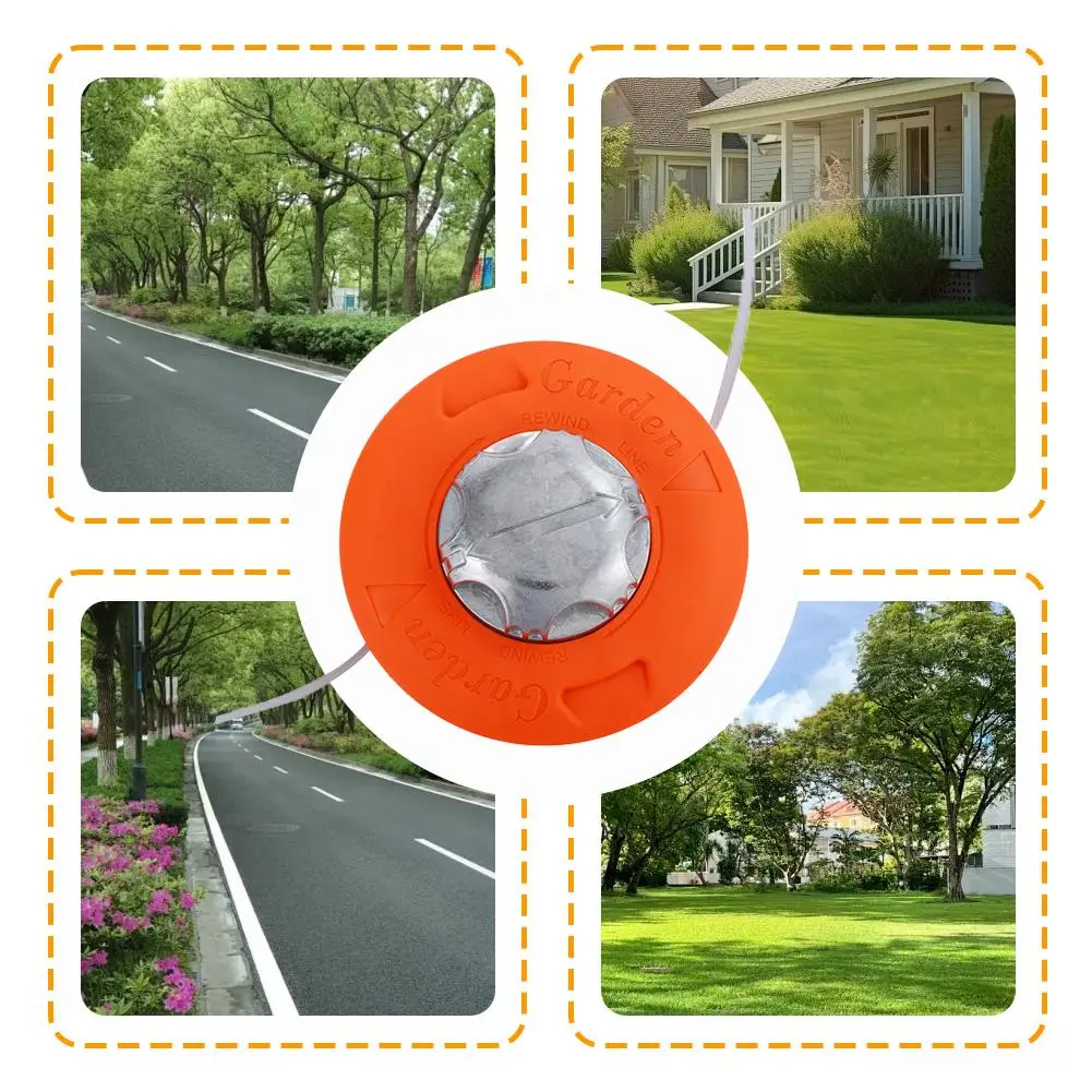 หัวตัดหญ้าแบบล้ออลูมิเนียม ฝาครอบอลูมิเนียม สำหรับเครื่องตัดหญ้าแบบล้อ  ไม่ต้องถอดประกอบ