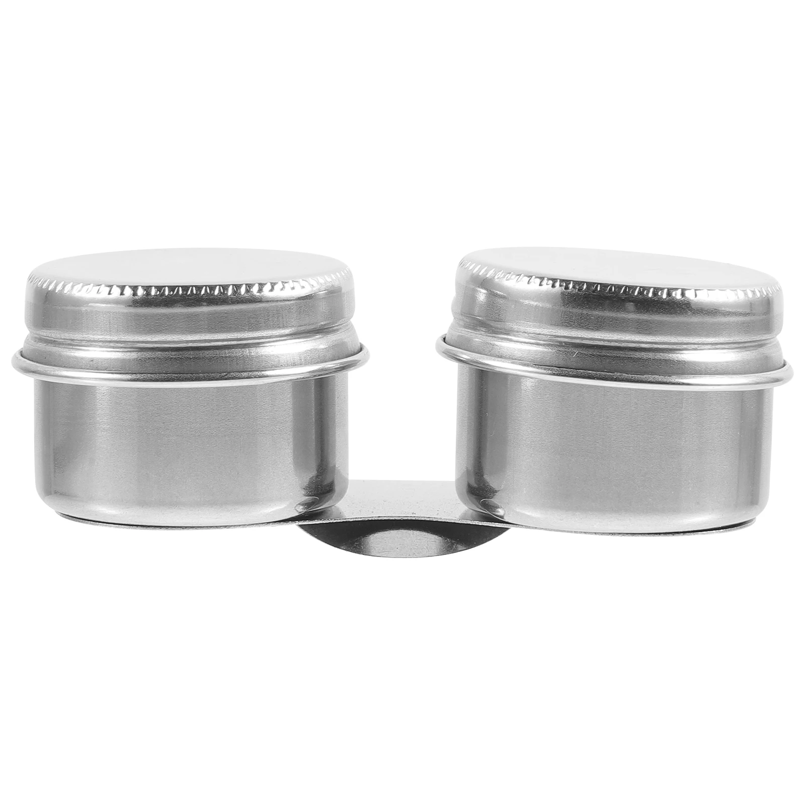 

Oil Painting Double Pot Stainless Steel Brush Pen Cleaning Jar with Lid Portable Palette Cup for Home School Studio Supplies