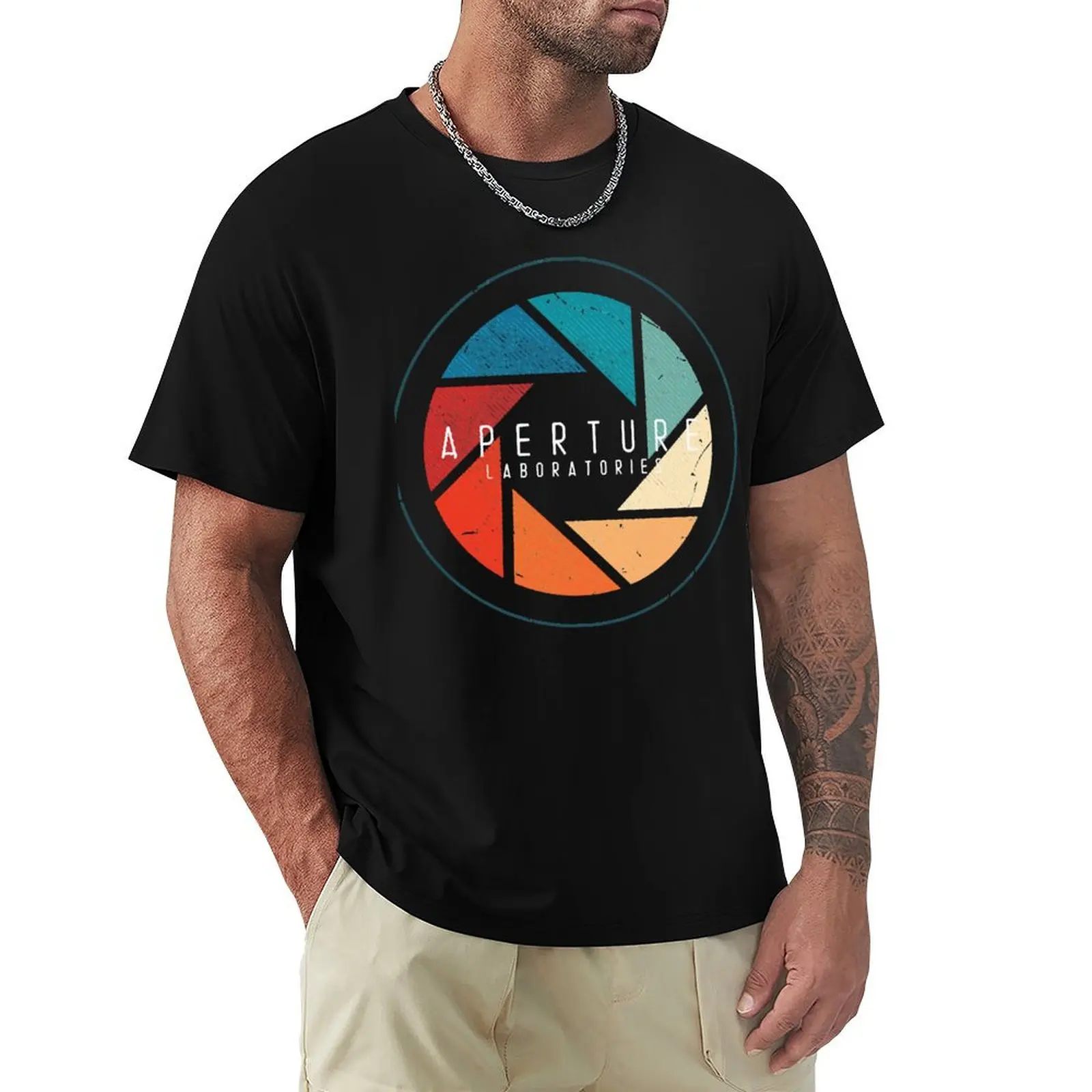 Aperture Laboratories Shirt T-Shirt Casual Streetwear Short Sleeve Tee