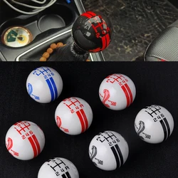 Universal 6-Speed Car Gear Shift Knob for Ford Mustang GT500 Manual GearShift Shifter Stick Lever Pen Arm POMO MT Head Ball