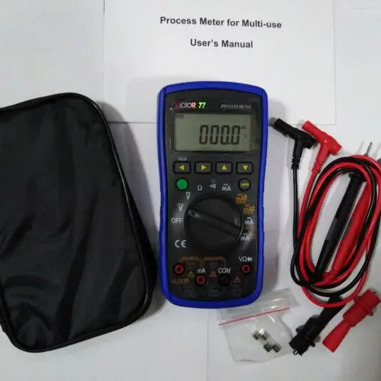 VC77 Process Calibrator Analog Output 0-20mA Simulate Transmitter 0 to -20mA Loop Supply 24V VICTOR Digital Multimeter DMM 2in1