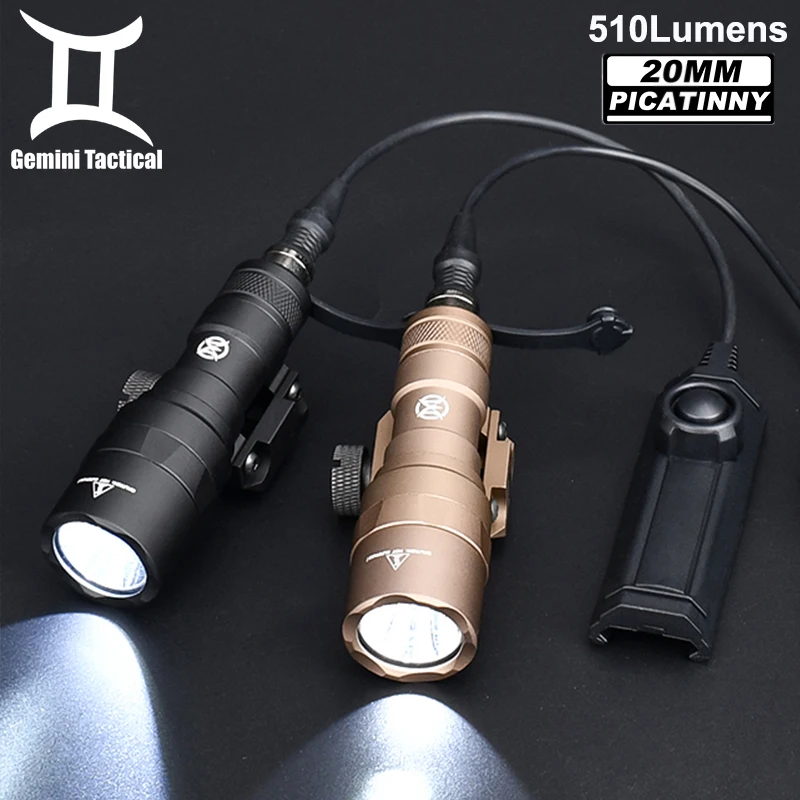 

Wadsn M300 M300C Scout Light Set 510 Lumens High Power Flashlight Tactical Outdoor Hunting With Dual Funtion Pressure Switch