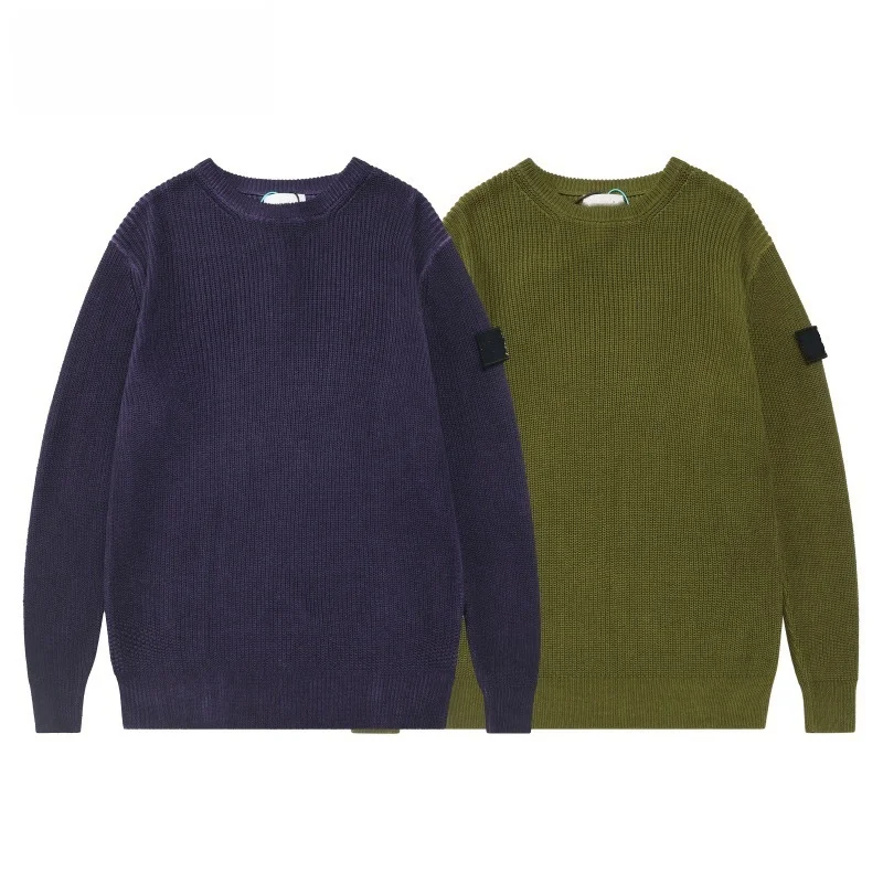 

YFSTONE модный вязаный шерстяной свитер, круглый, внутренняя одежда, лоскутное повседневное свободное платье, мужской осенне-зимний теплый топ