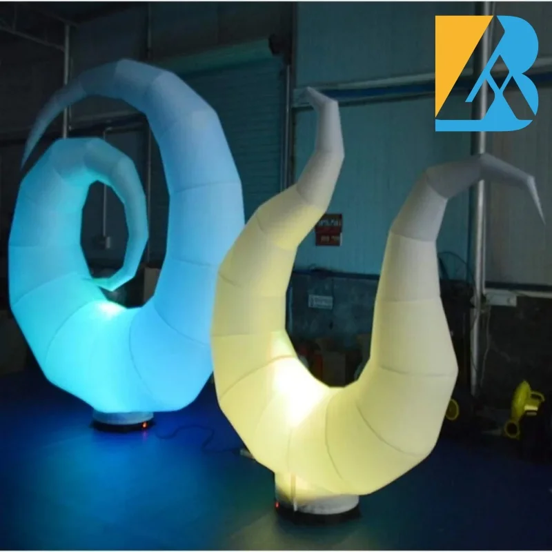 Giant Custom Shaped Inflatable Glowing in the Dark for Modern Wedding Stage Decoration Toys