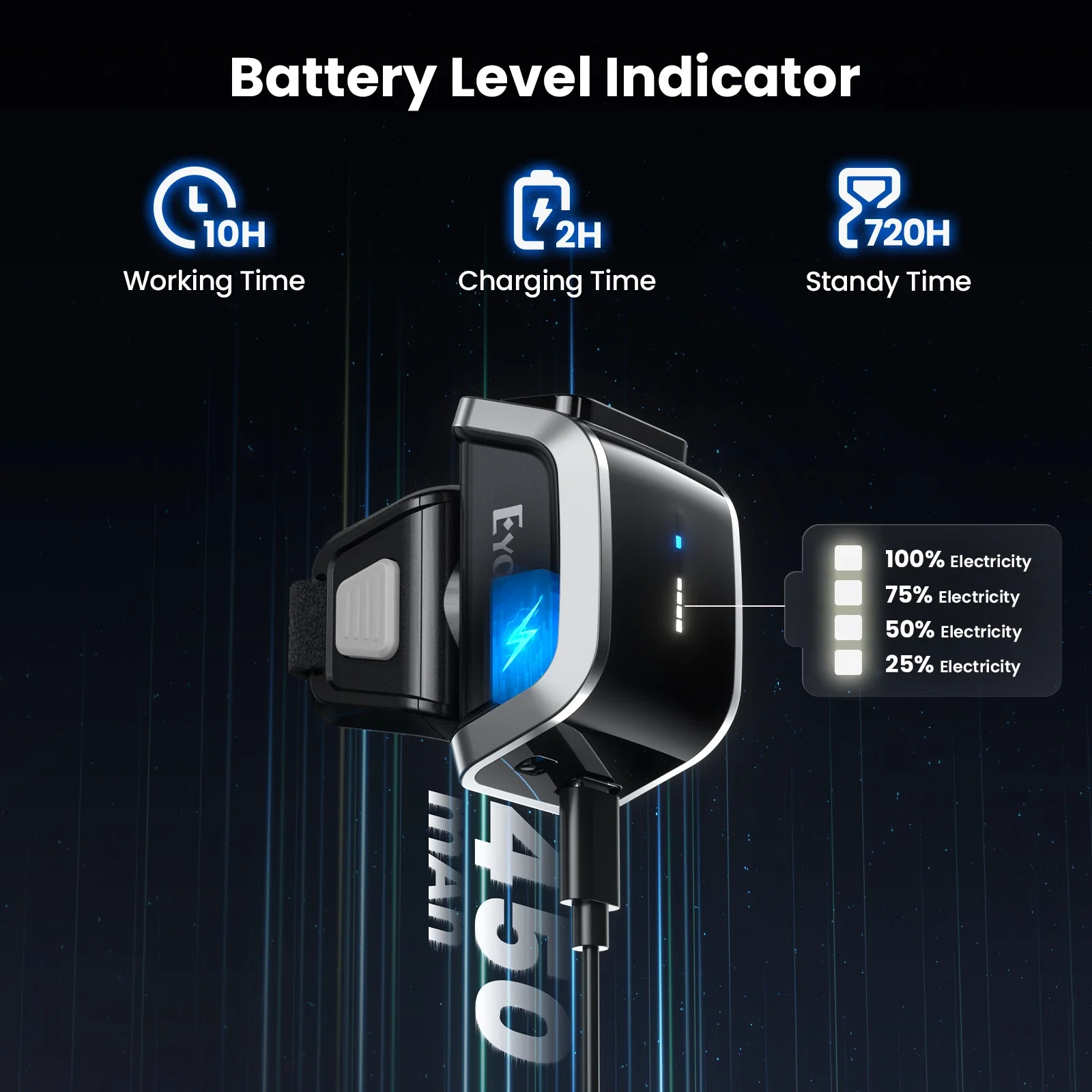 EYOYO EY-031 2D Barcode Mini Wearable Wireless Finger QR Bar Code Scanner Reader Inventory Kompatybilny z iPadem iPhone Android — zdjęcie produktu 5
