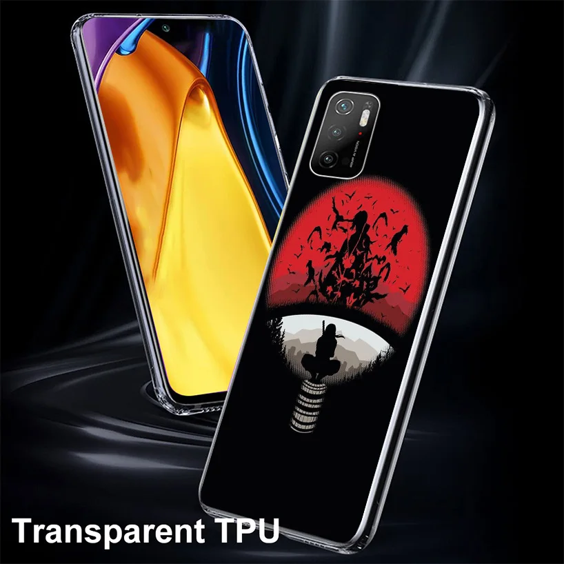 NRT-Itachi Phone Case For Xiaomi Poco X6 X5 X4 X3 Nfc F6 F5 Pro F4 Gt F3 F2 F1 M5S M4 M3 Personalized Print Cover