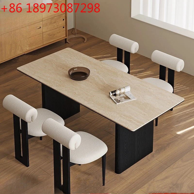 

Ваби-Саби, обеденный стол из антикварной каменной плиты, небольшая квартира, итальянский минималистичный обеденный стол высокого класса