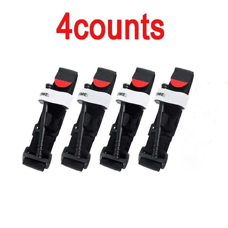 4-piece tourniquet set, the fastest, safest and most effective anti haemostatic control for one-handed operation.