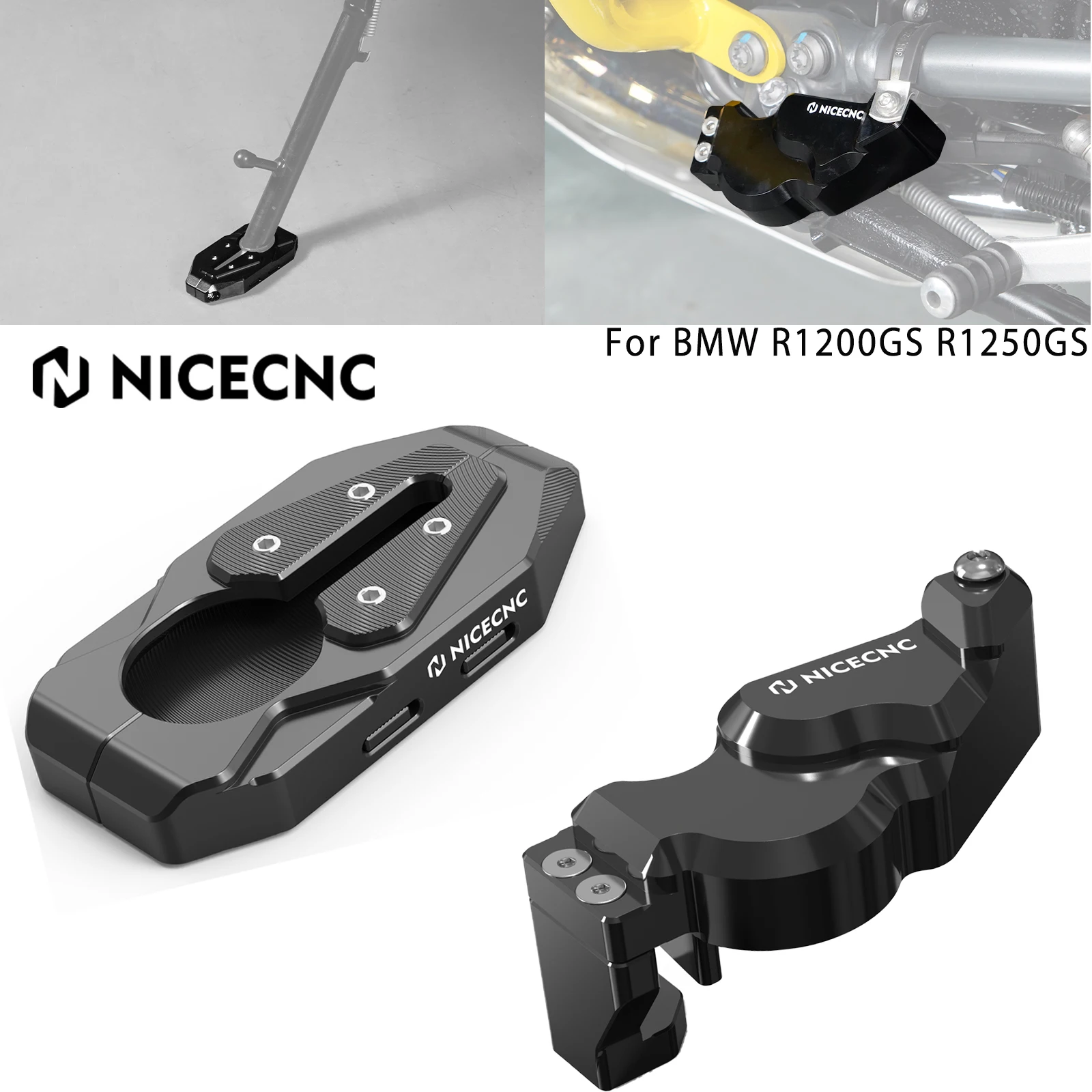 

Kickstand Side Stand Enlarge Foot Plate Side Stand Switch Protector For BMW R1250GS R1200GS R 1250 GS 2019-2023 R1200GS 2016-201