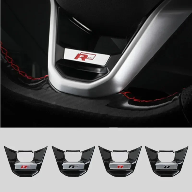 

2025 Hot Car Steering Wheel Emblem Sticker Decals for Volkswagen VW Golf 8 MK8 Magotan CC Tayron X Touareg Accessories