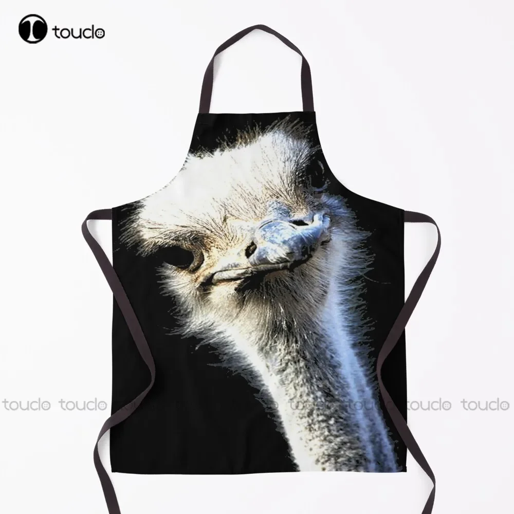 

Фартук со страусиным лицом и выражением гуфи, размер фартука для женщин и мужчин, унисекс, для взрослых, садовый кухонный фартук для уборки дома