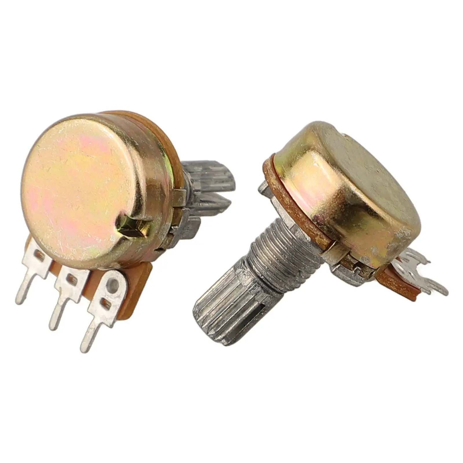 Linear Taper Potentiometer 100PCS Potentiometer Set Audio Volume Control Household Appliances Sturdy Plastic Knob