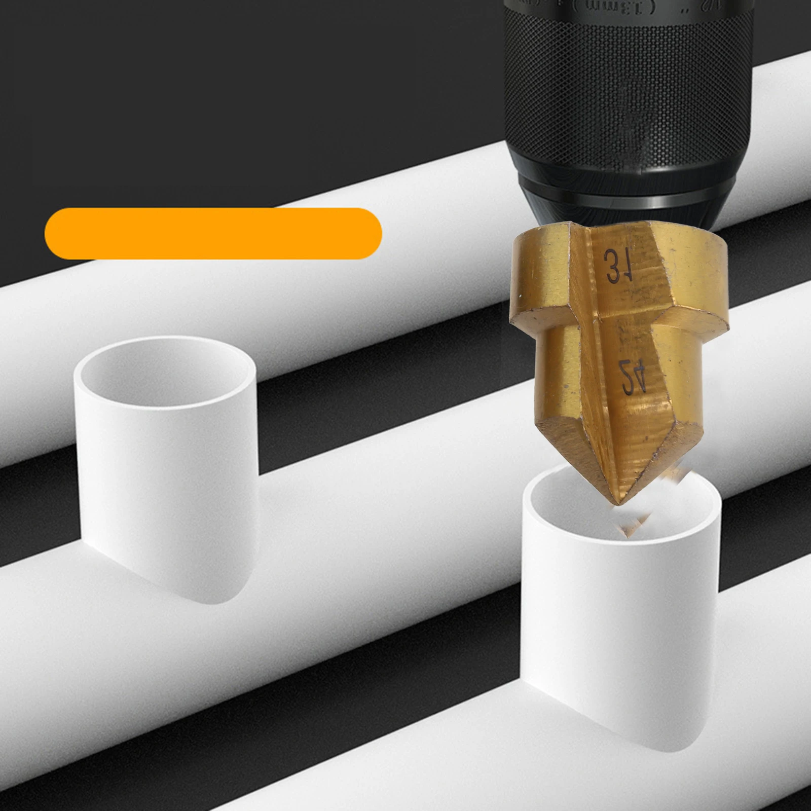 Herramienta de conexión de tubería de agua con vástago hexagonal, broca escalonada de elevación PPR, 4 Uds. # 20 # 25 # 32 # 40 Perforadora de expansión fontanero