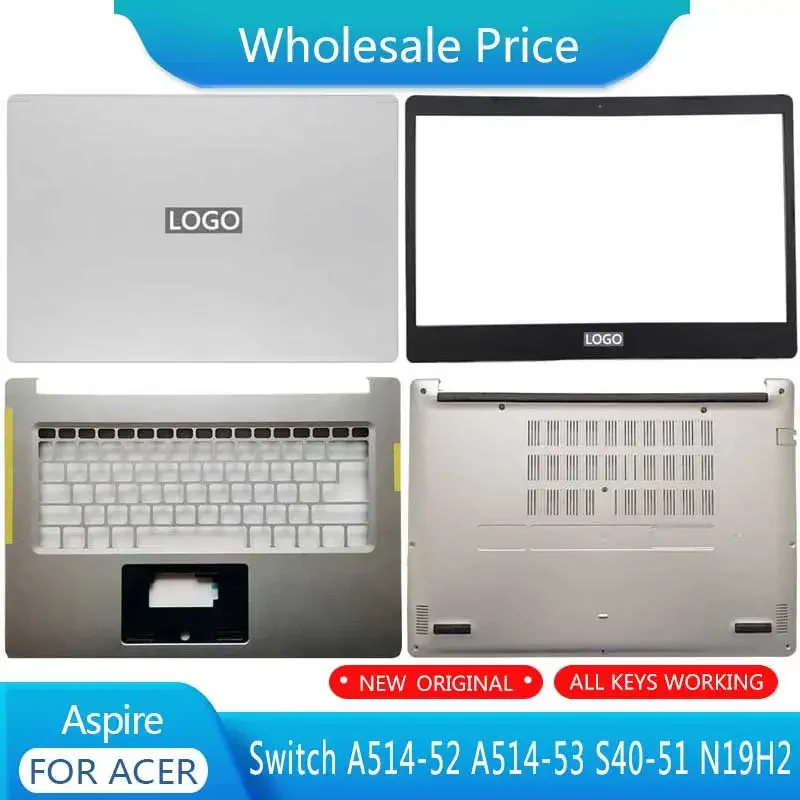 New For Acer Aspire Switch A514-52 A514-53 S40-51 N19H2 Laptop LCD Back Cover Front Bezel Upper Palmrest Bottom Case Keyboard