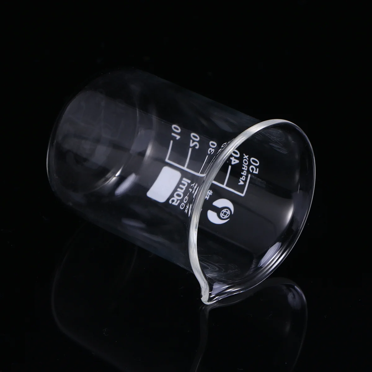 50 ml Küchenbehälter, Messbecher für Laborglas, abgestuft, Haushalt