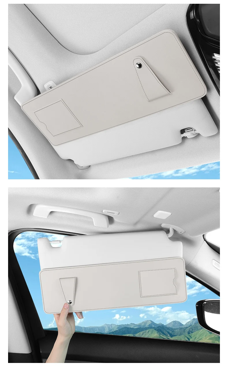 Neue Auto-Sonnenblenden-Verlängerungszubehörteile, Auto-Sonnenblenden-Verlängerer, Blendschutz, Sonnenschutz, Universelle Auto-Sonnenblenden-Kartenhalterung – Detail 19