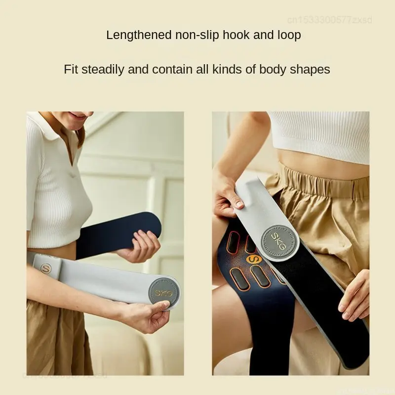 يوبين حزام تدليك W5 EMS + عشرات نبض 6 منطقة ضغط ساخن تدليك نوع-C شحن APP التحكم الذكي تدليك الخصر للمنزل