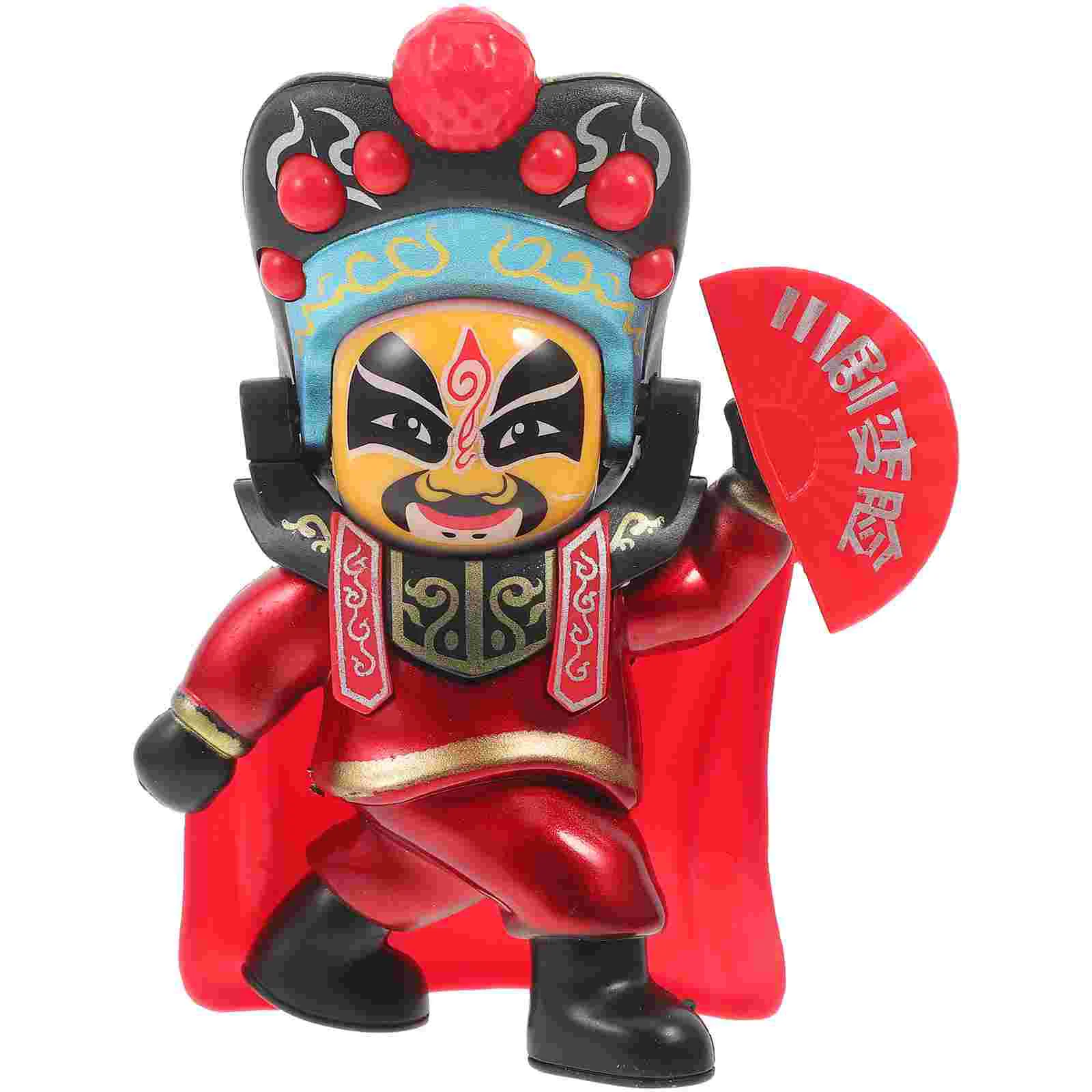 Sichuan Opera Face Changing Peking Souvenir Chinese Figure Cake Decorations