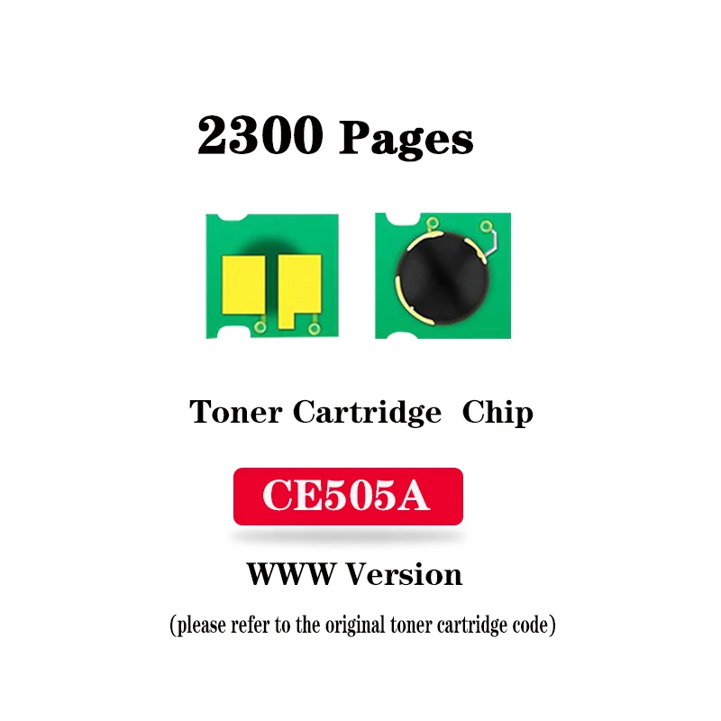 WW Version CE505A /CE505X Toner Cartridge Chip for HP LaserJet P2030/2035/2035n/2050/2055d/2055dn,Can 6300/6650