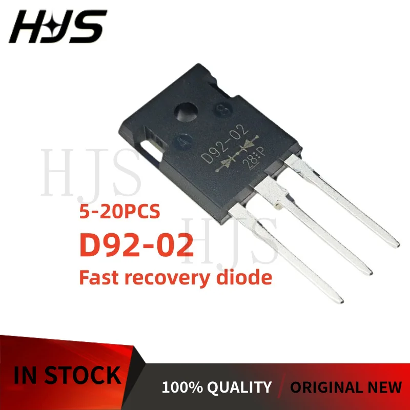 5-10-20PCS Diodo rectificador de recuperación rápida D92-02 D9202 ESAD92-02 TO-247 completamente nuevo