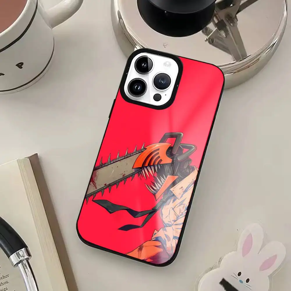 C-Chainsaw Anime M-Man Phone Case For iPhone17,16,15,14,13,12,11 Plus,Pro Max, New Magnetic Wireless Charging