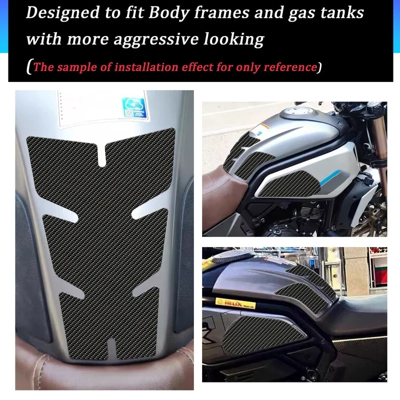 For CFMoto CL-X700 cl-x 700 motorcycle anti slip fuel oil tank pad side knee grip decal protector water proof Sticke 3D