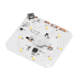 Sensore di movimento PIR LED corpo umano circuito luminoso a induzione a infrarossi ricarica USB modulo di controllo lampada notturna ricaricabile