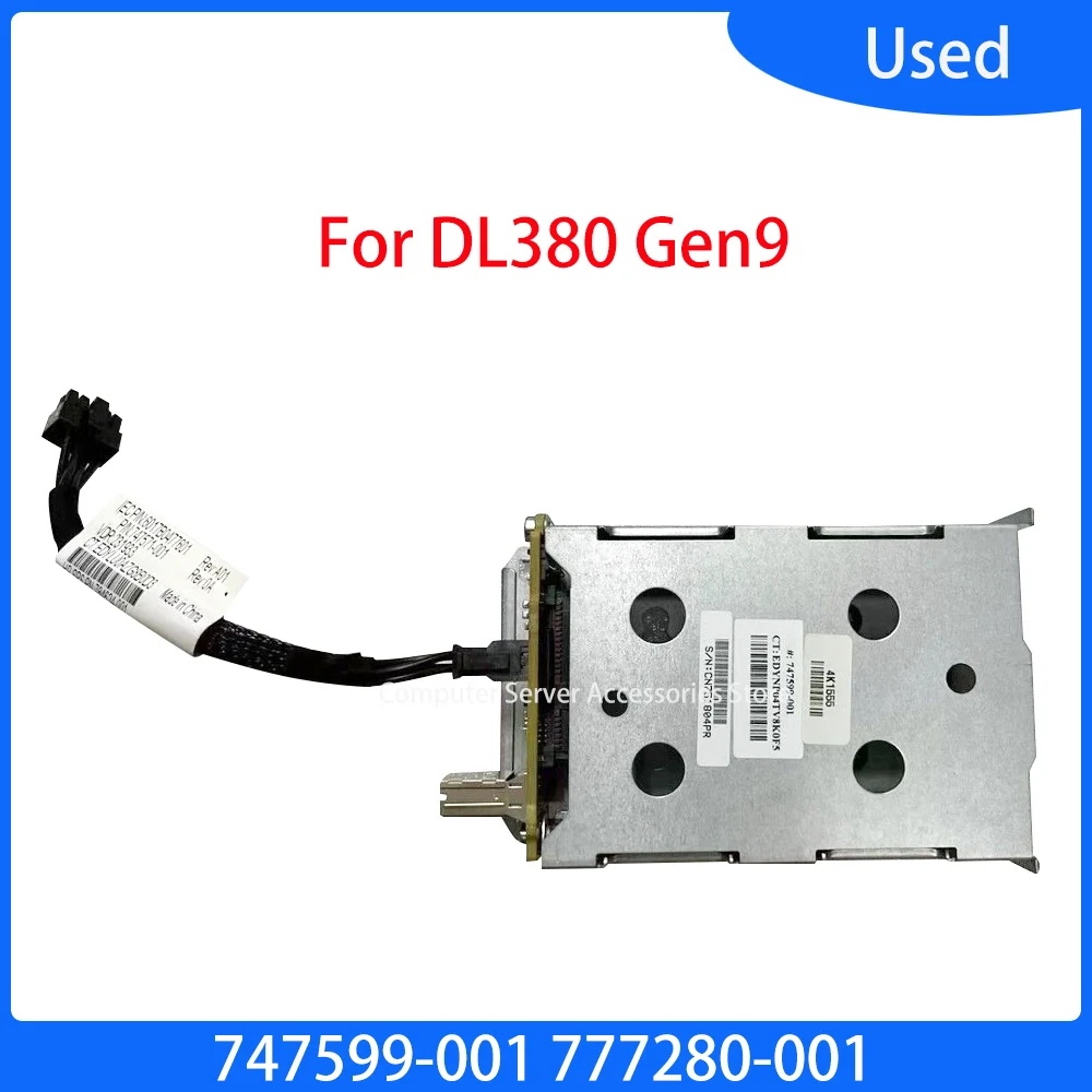 Original 729826-001 for ProLiant DL380 G9 Gen9 Rear SFF Duo Hard Disk Cage 747599-001 777280-001 2xSFF HDD Backplane 777840-001