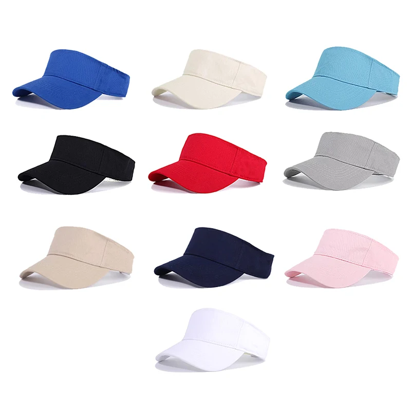 1PC Adjustable Sport Golf Tennis Breathable Casual Cap Hat Unisex Men Women Plain Sun Visor