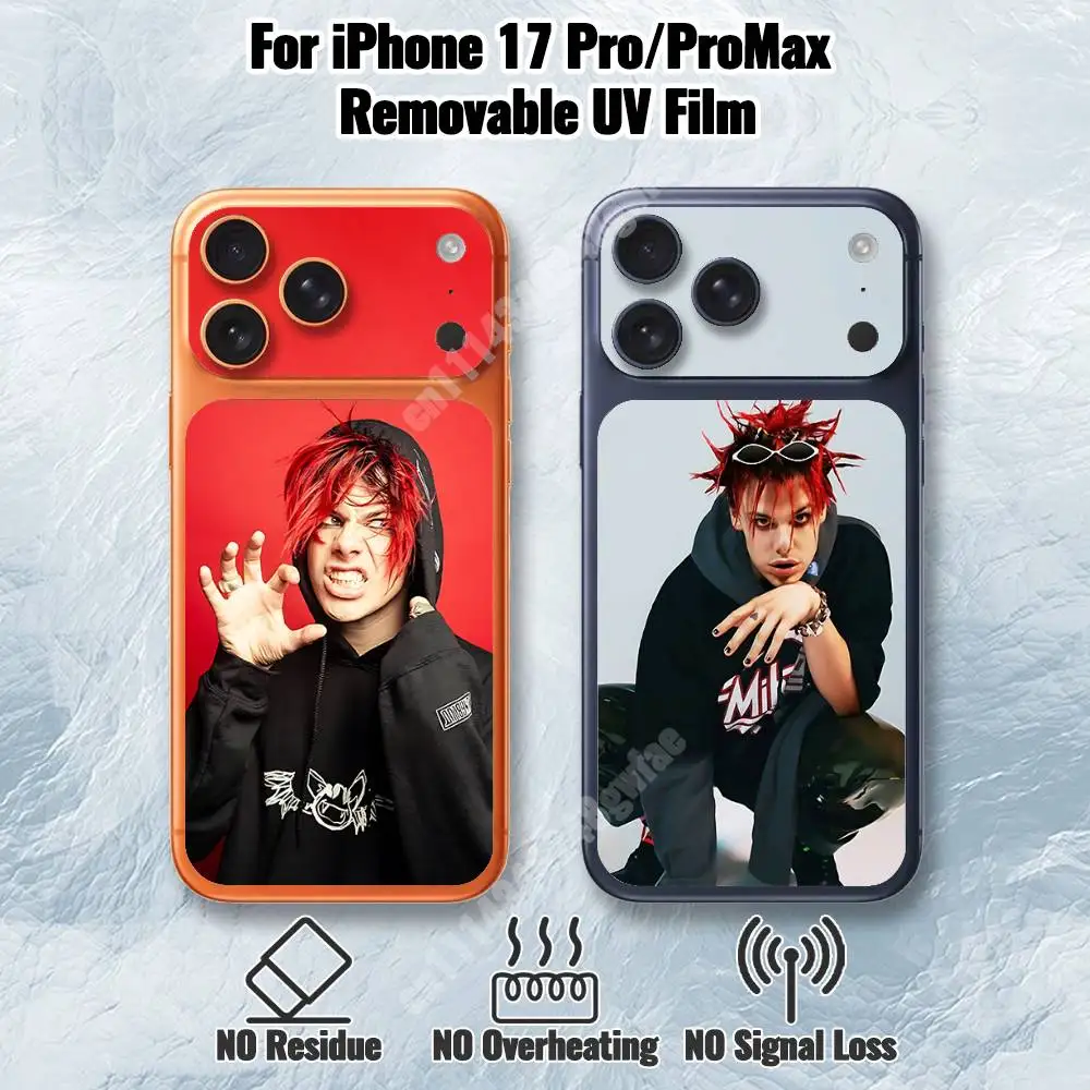 Y-Yungblud Idols Removable UV Film for iPhone 17 Pro 17 ProMax HD Back Sticker