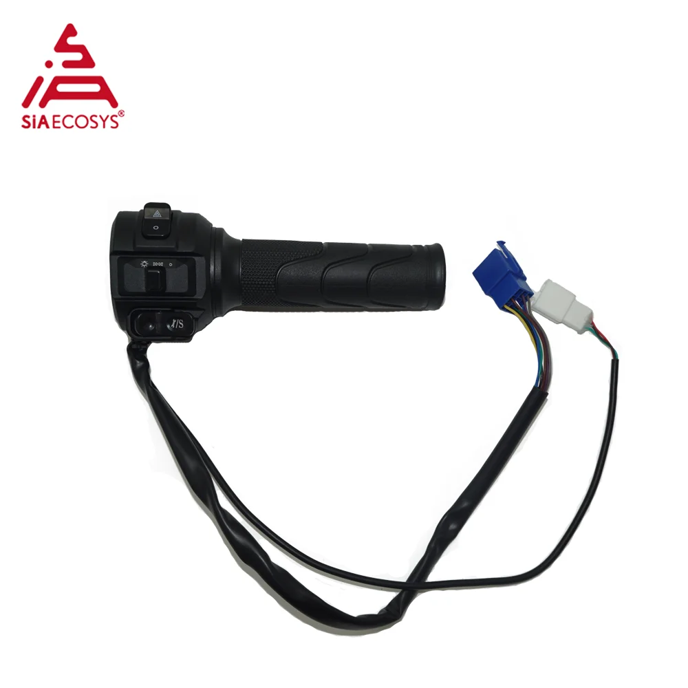 YN4D Twist Throttle with Combination Switch for E-Scooter/E-Motorcycle, Easy Installation & Universal Fit