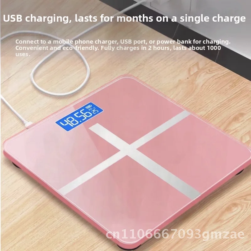 

Electronic Body Fat Scales High Precision Rechargeable Weight Loss Tracker Home Fitness Weighing Meter Smart Scale