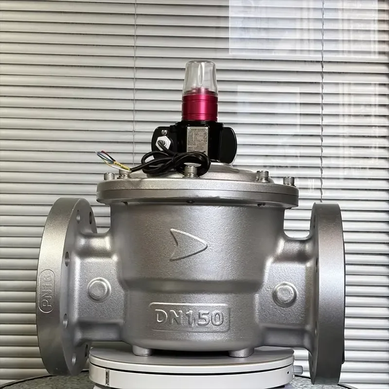 Emergency Shut-Off Valve DRQF-150-04/BTFNE-VF5 Solenoid-Operated Manual DN150 Mainland China
