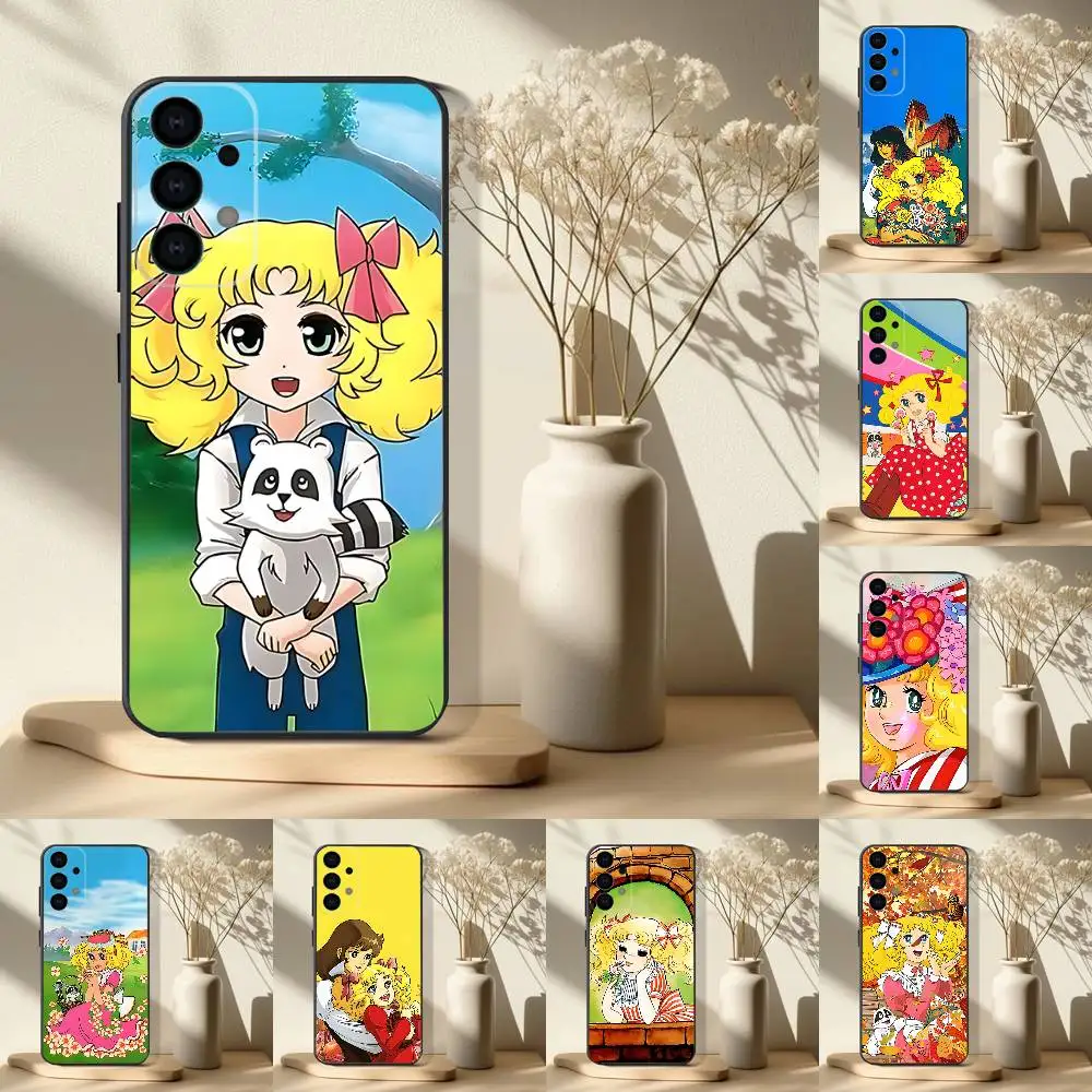 

C-Candy candy Anime Phone Case For Samsung S 25,24,23,22,30,21,10,9,Ultra,Plus,Lite,FE,4,5G Black Soft Case