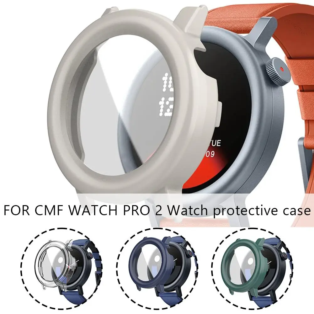 Чехол для CMF WATCH PRO 2, пленка из закаленного стекла, полное покрытие, бампер, защитная пленка для экрана, аксессуары, корпус Fra U2C2